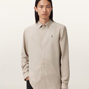 All Saints Birchwood Button Down Shirt